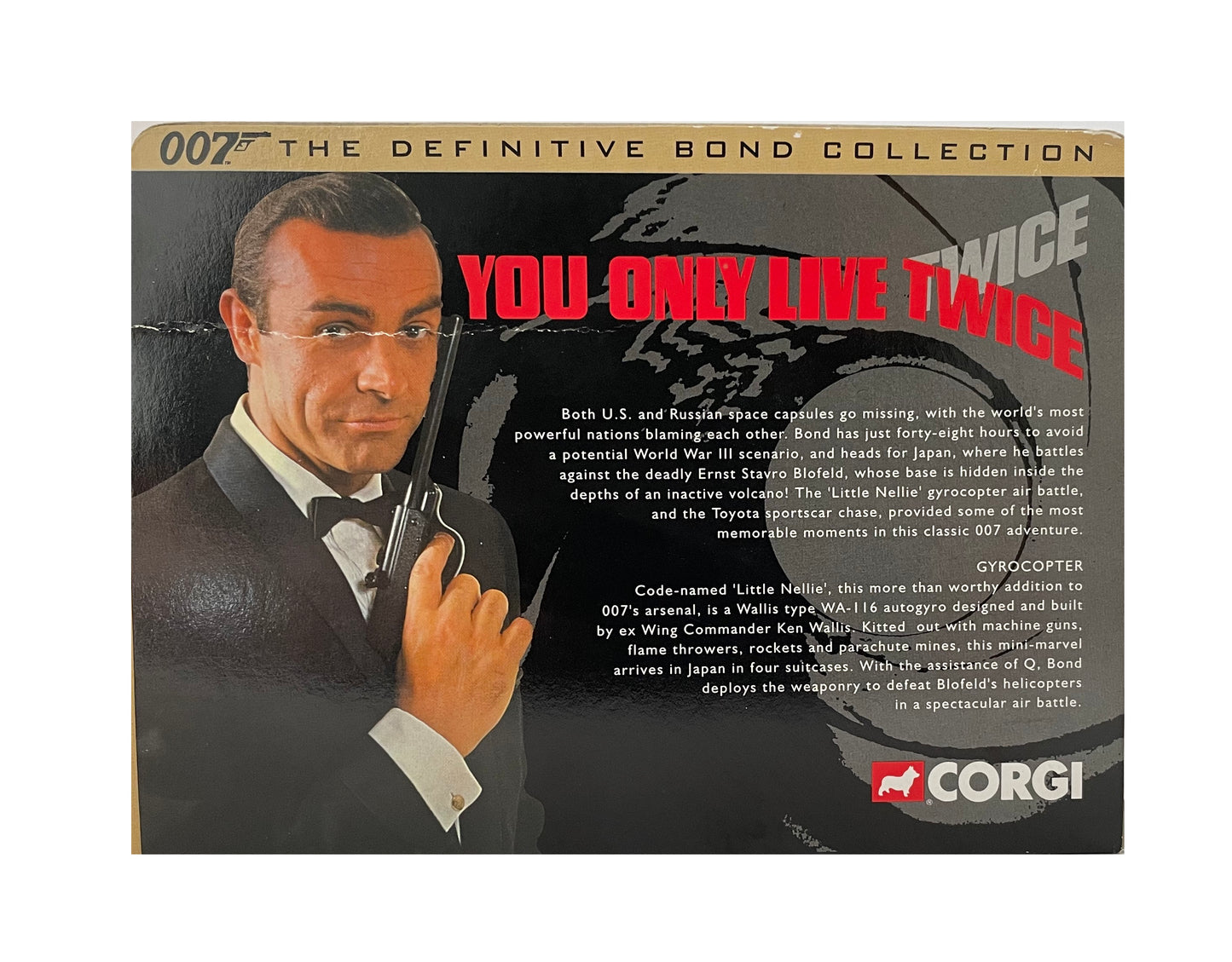 Vintage Corgi 2000 The Definitive James Bond 007 Collection - You Only Live Twice - Gyrocopter 1:36 Scale Die-Cast Vehicle Replica Number 04601