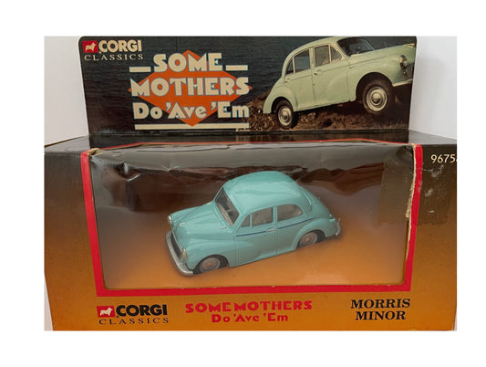 Vintage Corgi Classic's 1995 Some Mother Do Ave Em  - Frank Spencers Morris Minor Die Cast Replica 1.43 Scale Model Vehicle - Brand New Shop Stock Room Find