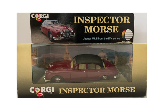 Vintage Corgi 1993 Inspector Morse - Jaguar Mk.II Die Cast Replica 1.43 Scale Model Vehicle - Brand New Shop Stock Room Find