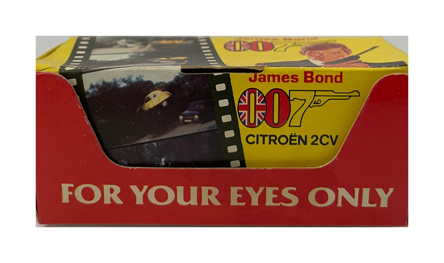 Vintage Corgi 1981 James Bond 007 For Your Eyes Only 1:64 Scale Citroen 2CV Die-Cast Vehicle Replica Number 56198