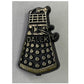 Vintage 1965 Doctor Dr Who & The Daleks Plastoid Ltd Dalek Badge / Pin Black And Gold - Fantastic Condition