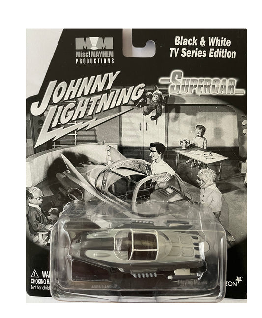 Vintage Johnny Lightning 2003 Gerry Andersons Collectors Limited Edition Black & White TV Series Edition Supercar Die Cast Model Replica - Brand New Factory Sealed Shop Stock Room Find