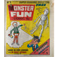 Vintage 1975 Monster Fun Comic Issue No. 3 With Super Shaking Skeleton Free Gift And Badtime Bedtime Book Pull Out - 28th June 1975 - Very Good Condition