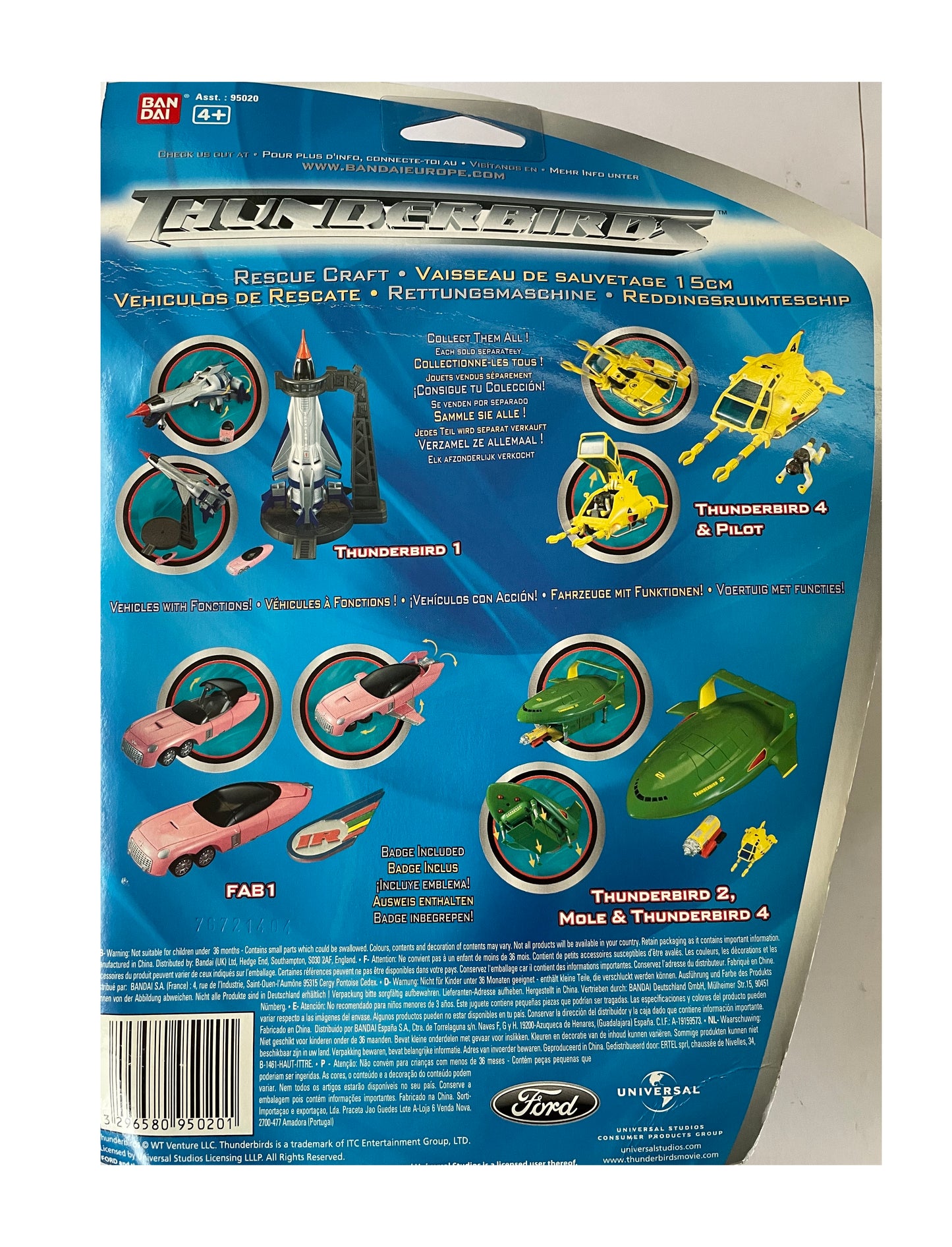 Vintage 2004 Gerry Andersons Thunderbirds The Movie - Thunderbird 4 15CM DX Action Vehicle - Brand New Shop Stock Room Find