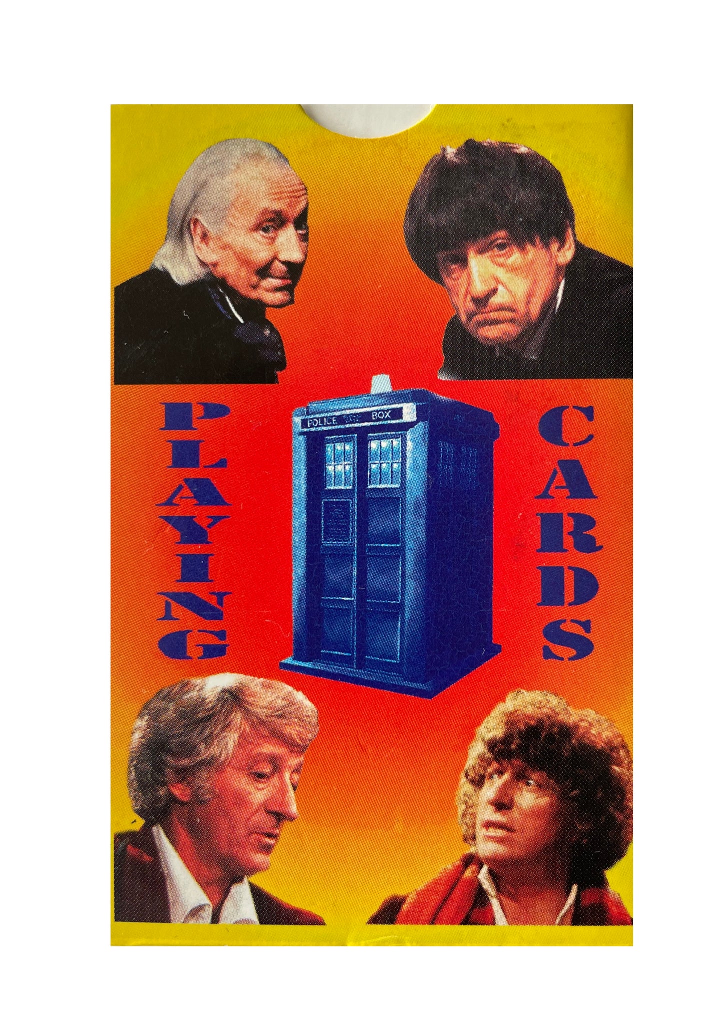 Vintage Doctor Dr Who 1980's Jonder Deck Of Playing Cards Featuring The First 4 Doctors, Companions and Villains - Former Shop Counter Display Set