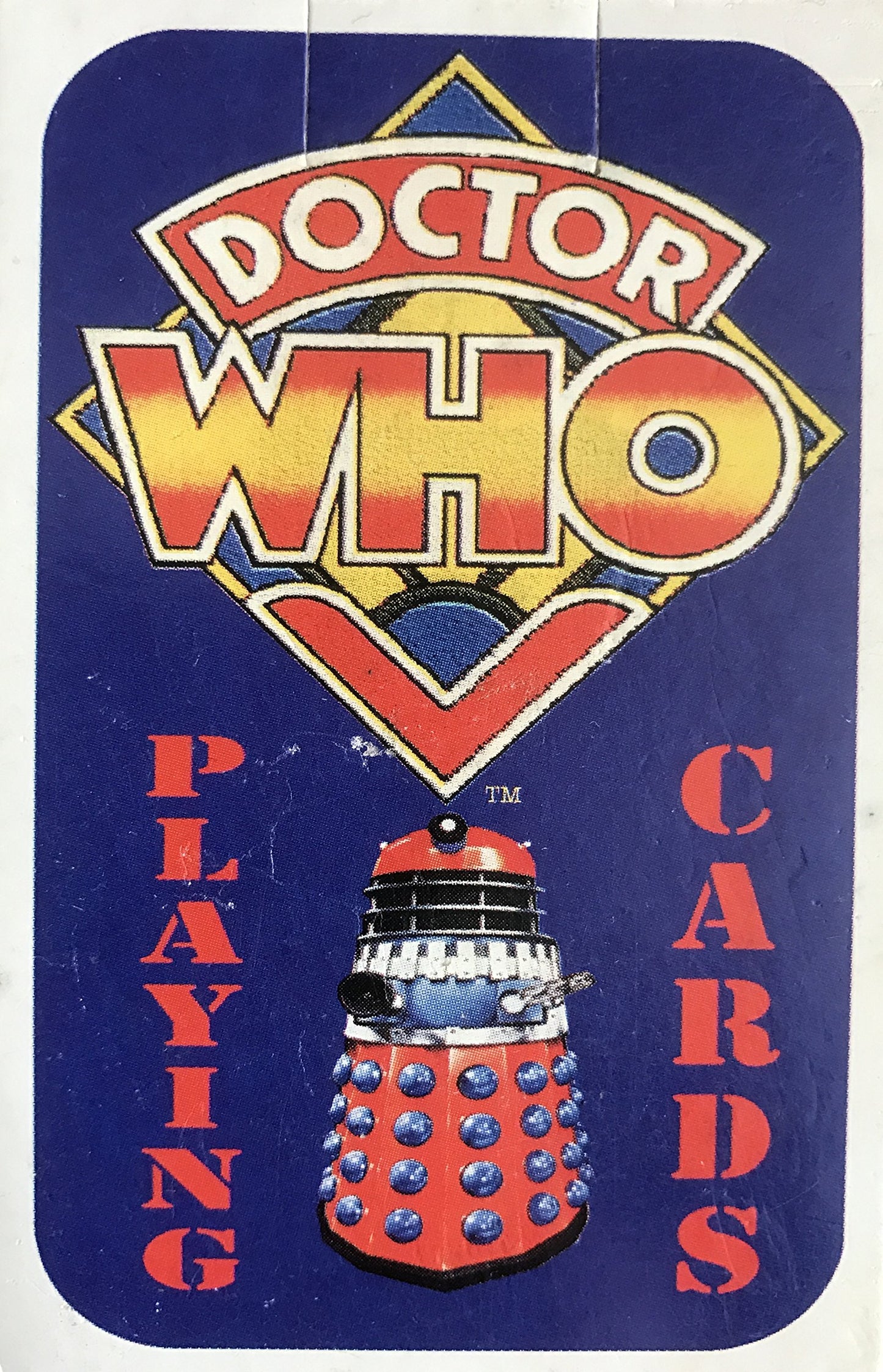 Vintage Doctor Dr Who 1980's Jonder Deck Of Playing Cards Featuring The First 4 Doctors, Companions and Villains - Former Shop Counter Display Set