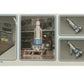 Aoshima 2016 Gerry Andersons Thunderbirds - Thunderbird 1 & Launch Bay High Quality Colour Plastic 1/350 Scale Model Kit Series 6 - Brand New Factory Sealed Shop Stock Room Find