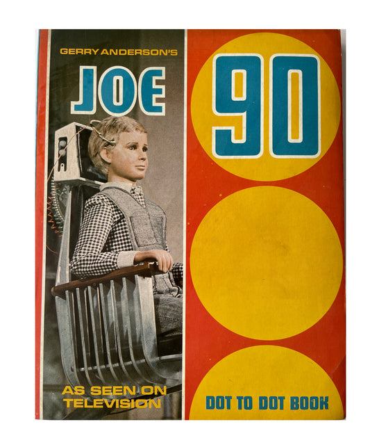 Vintage Gerry Andersons 1968 Ultra Rare Joe 90 Dot To Dot Book - As Seen In The Television Series - Century 21 Publishing - Shop Stock Room Find