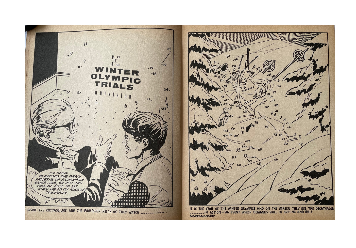 Vintage Gerry Andersons 1968 Ultra Rare Joe 90 Dot To Dot Book - As Seen In The Television Series - Century 21 Publishing - Shop Stock Room Find