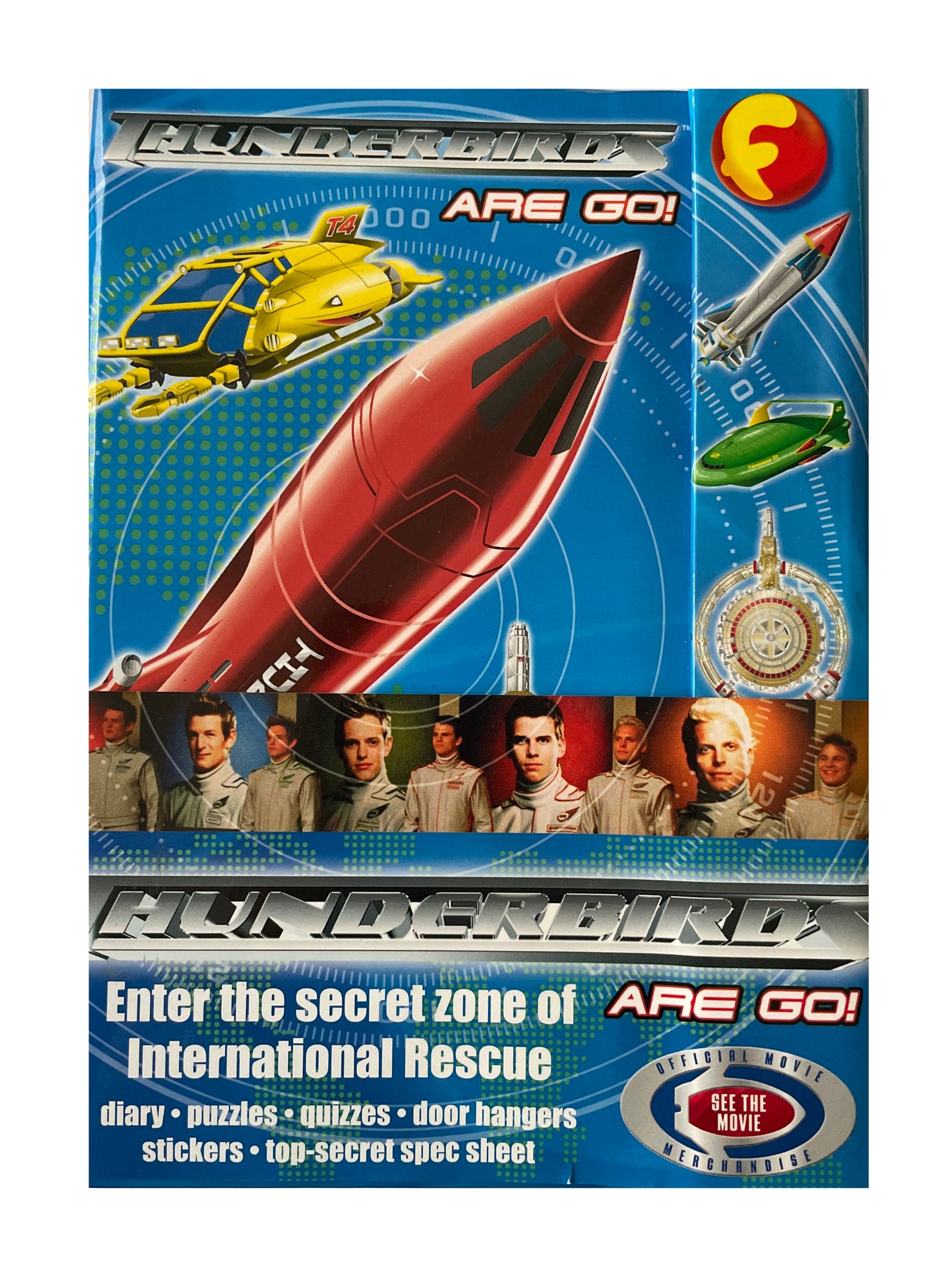 Vintage 2004 Gerry Andersons Thunderbirds Are Go The Movie International Rescue Funfax Data File - Brand New Factory Sealed Shop Stock Room Find