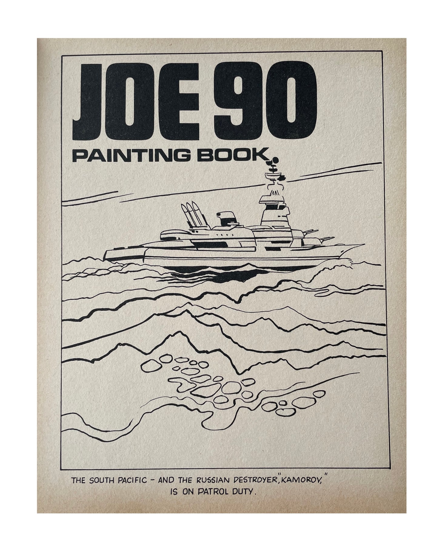 Vintage Gerry Andersons 1968 Ultra Rare Joe 90 Painting Story Book J1- As Seen In The Television Series - Century 21 Publishing - Shop Stock Room Find