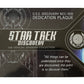 2018 Eaglemoss Star Trek Discovery - The U.S.S. Discovery NCC-1031 Dedication Plaque - Brand New Factory Sealed