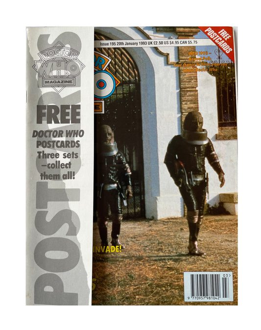 Vintage BBC Doctor Who Magazine Issue Number 195 20th January 1993 - Shop Stock Room Find