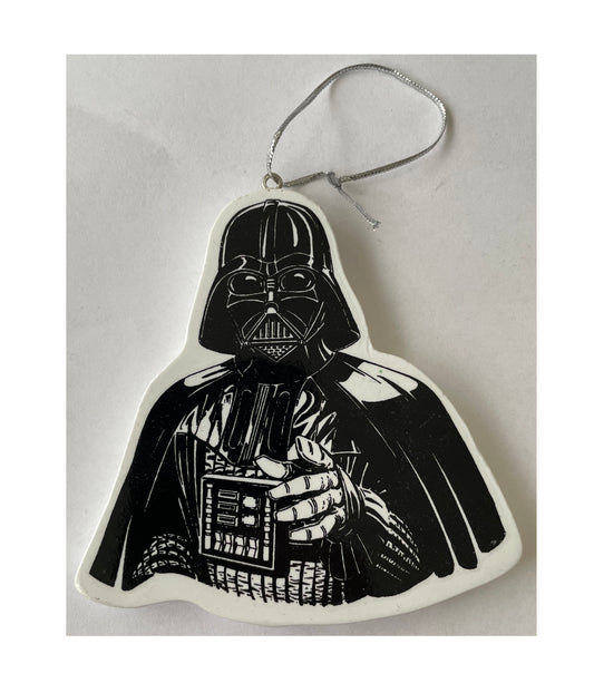 Vintage Star Wars 2005 Darth Vader Gift Tag Tree Decoration Hard Plastic - Festive Season - Christmas - Shop Stock Room Find