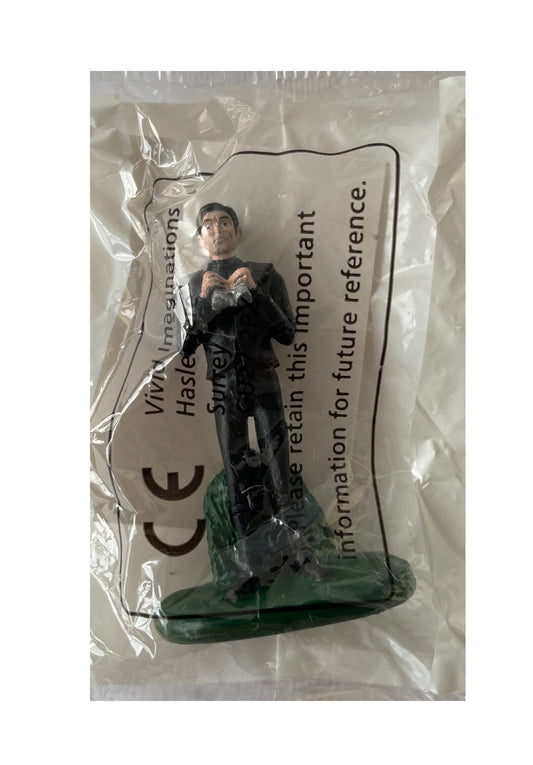 Vintage 2005 Gerry Andersons Captain Scarlet And The Mysterons Captain Black 2.5 Inch Collectable Action Figure - Factory Sealed Shop Stock Room Find