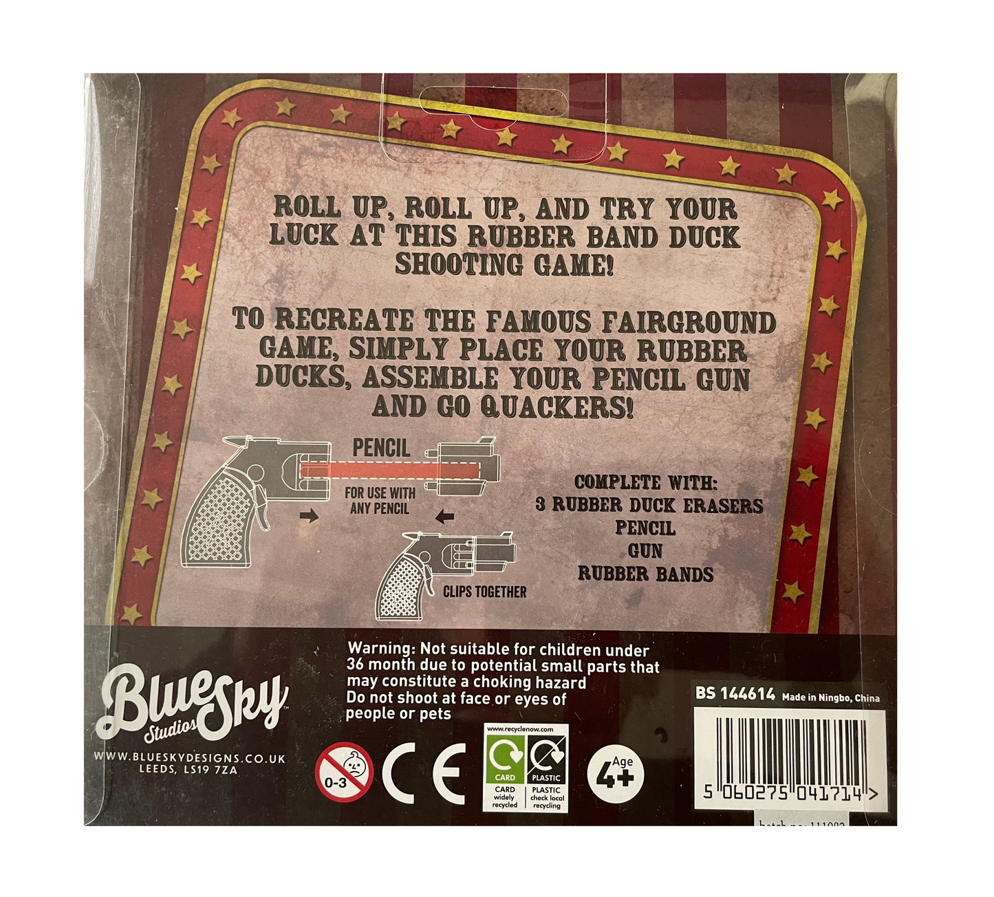 Desktop Duck Shoot - Rubber Band Shooting Gallery Game - All The Fun Of The Fair - Brand New Factory Sealed