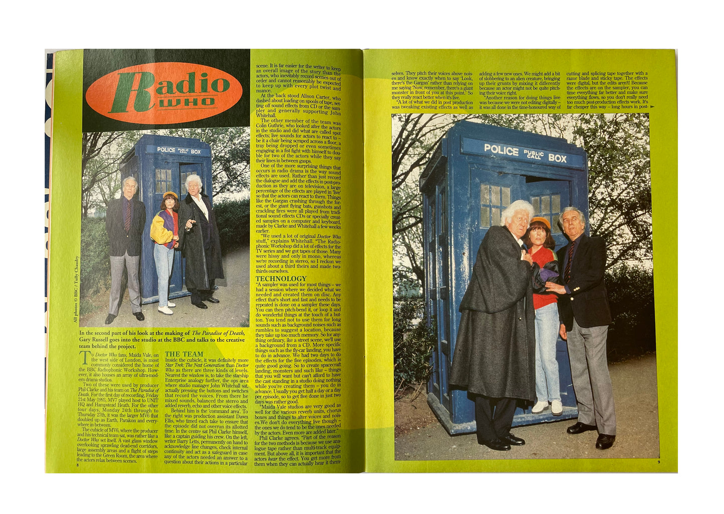Vintage BBC Doctor Dr Who Magazine Issue Number 205 27th October 1993 - With Free Postcards - Shop Stock Room Find