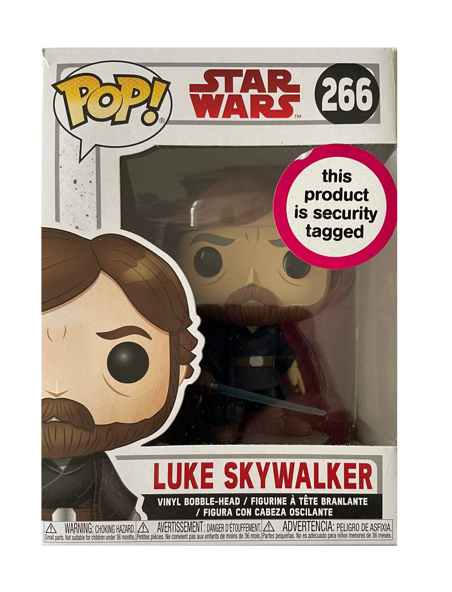 Funko 2018 - Star Wars - Luke Skywalker Jedi Master Pop Vinyl Bobble Head Figure No. 266 - Brand New Shop Stock Room Find