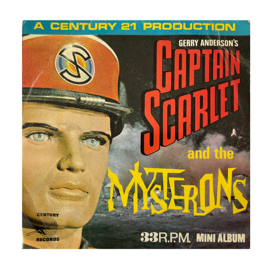Vintage 1967 Gerry Anderson A Century 21 Production - Captain Scarlet And The Mysterons - 33RPM Mini Album 7 Inch Vinyl Record