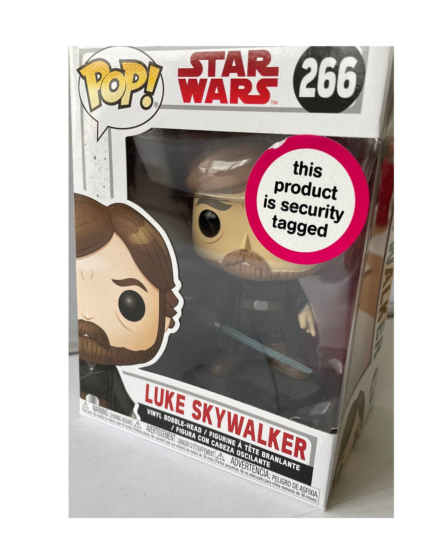 Funko 2018 - Star Wars - Luke Skywalker Jedi Master Pop Vinyl Bobble Head Figure No. 266 - Brand New Shop Stock Room Find