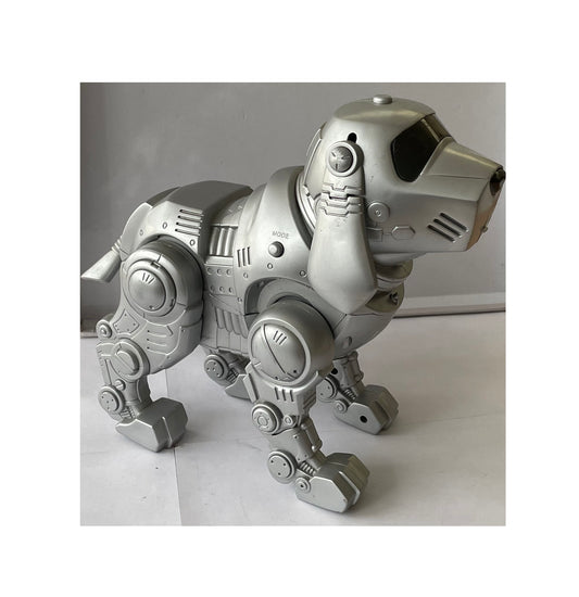 Vintage Tekno 1990's Manley - The Robot Silver Puppy Dog - Fully Working