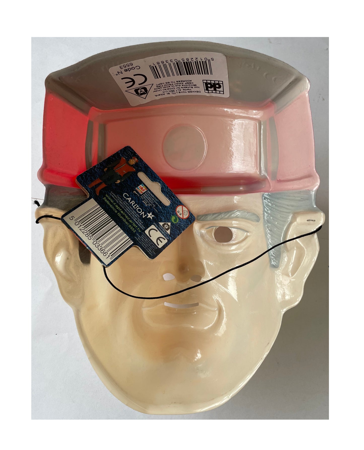 Vintage Dekker Toys 2001 - Gerry Andersons Captain Scarlet And The Mysterons - Captain Scarlet Kids Face Mask - Shop Stock Room Find