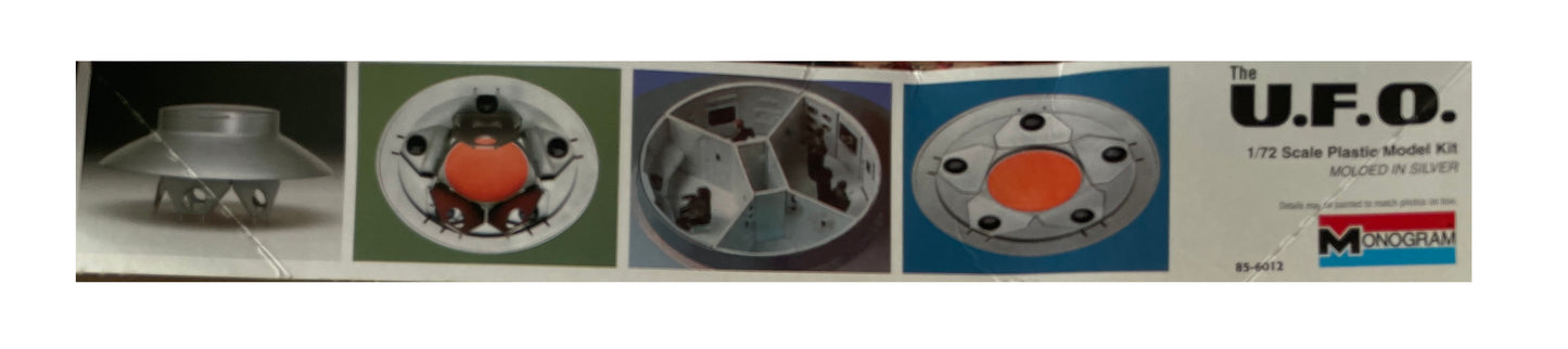 Vintage Monogram 2003 The U.F.O. Flying Saucer 1/72 Scale Plastic Model Kit Moulded In Silver - Factory Sealed Shop Stock Room Find.
