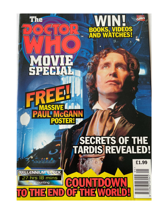 Vintage 1996 The Doctor Dr Who Movie Special Magazine With Free Massive Paul McGann Poster - Shop Stock Room Find