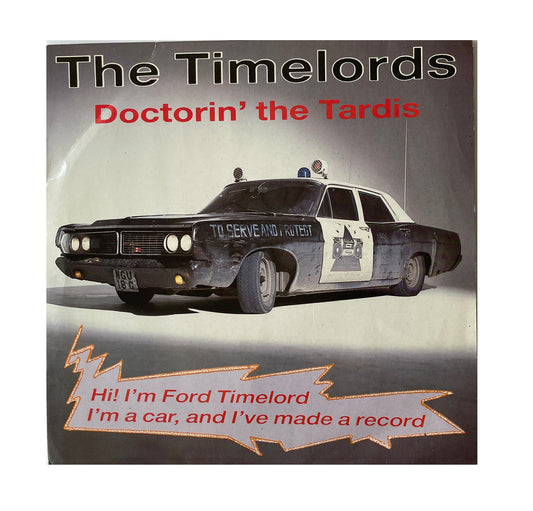 Vintage 1988 The Timelords - Doctorin' The Tardis 7 Inch Vinyl Record - Shop Stock Room Find