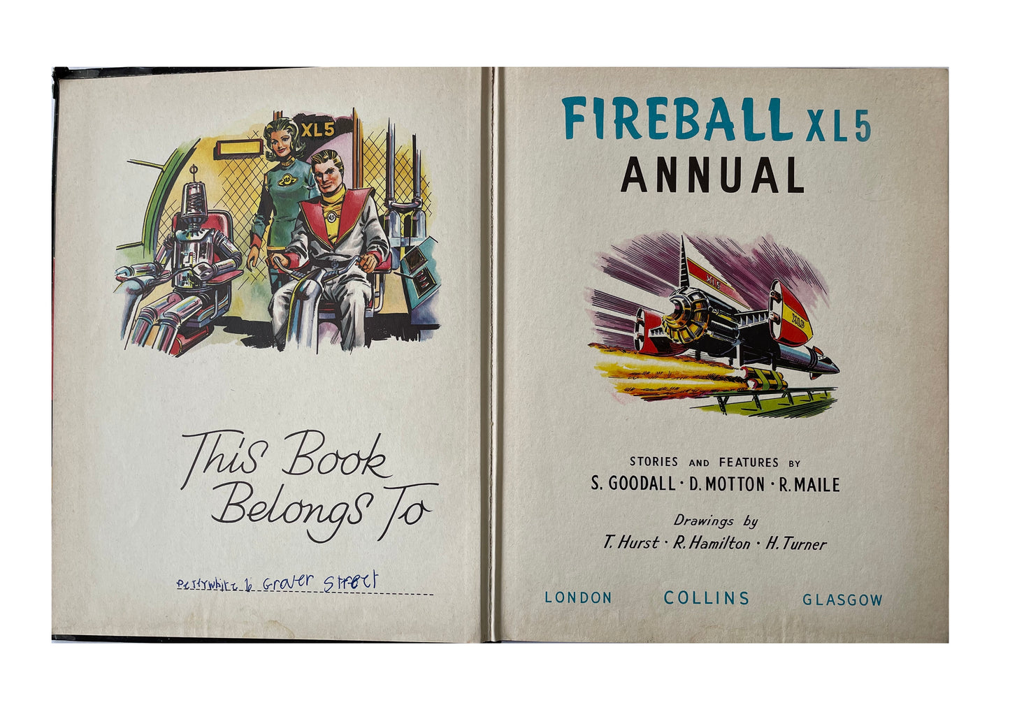 Vintage Gerry Andersons Fireball XL5 Annual 1966
