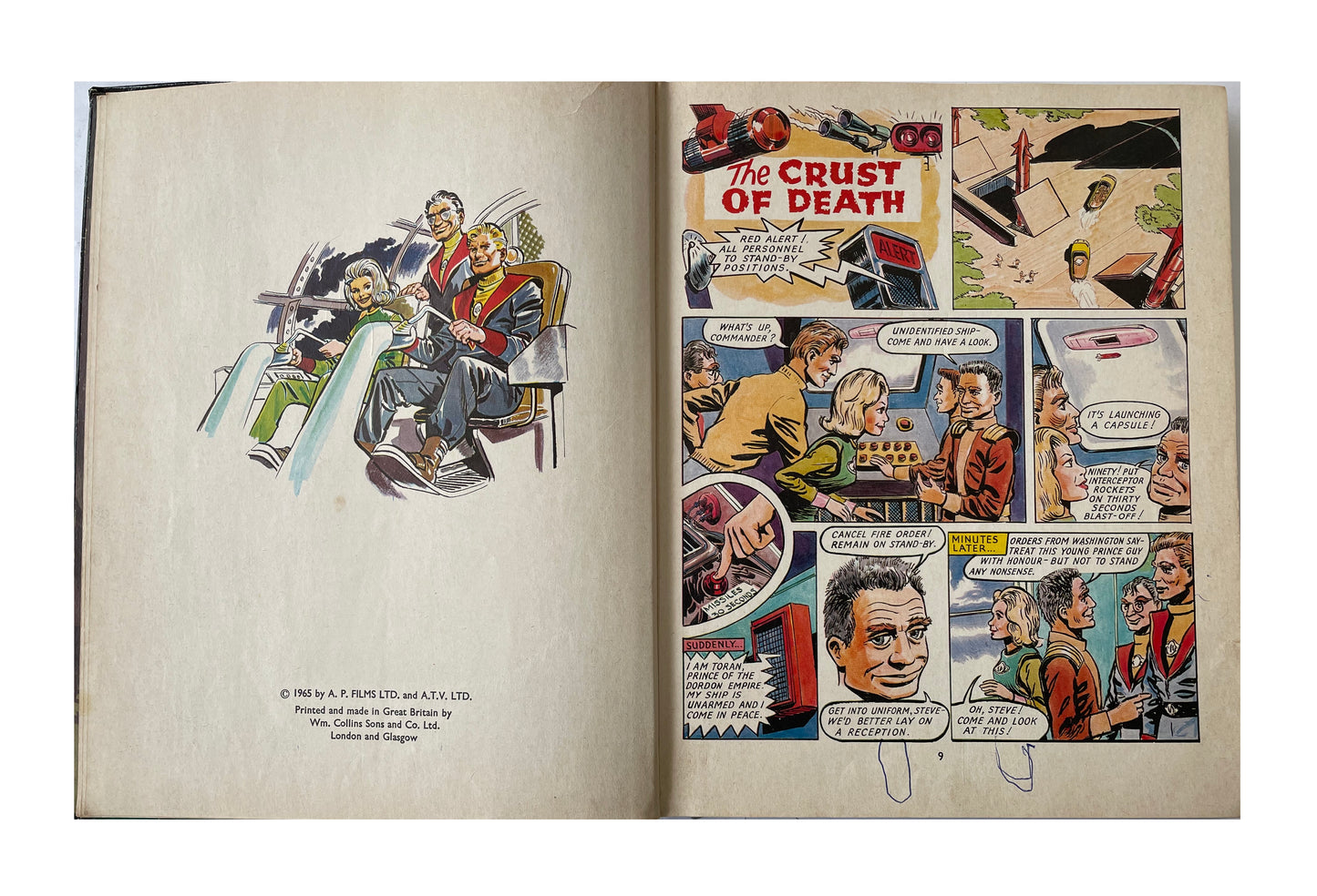 Vintage Ultra Rare Gerry Andersons Fireball XL5 Annual 1966