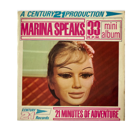 Vintage 1965 Gerry Andersons - A Century 21 Production - Stingray - Marina Speaks - 33RPM Mini Album - 21 Minutes Of Adventure Vinyl Record