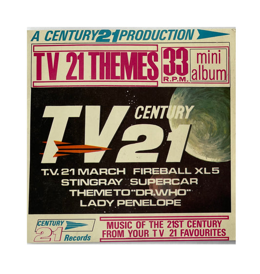 Vintage 1965 Gerry Andersons A Century 21 Production - TV 21 Themes - 33RPM Mini Album Vinyl Record