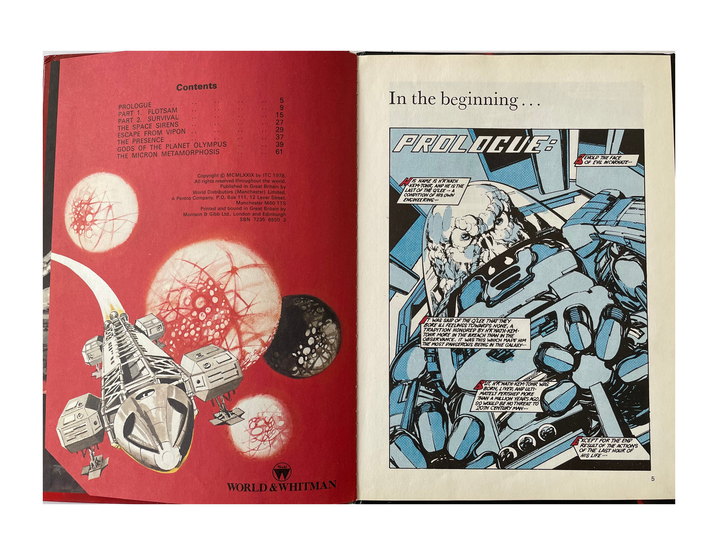 Vintage Gerry Andersons Space 1999 Annual 1979 - Shop Stock Room Find