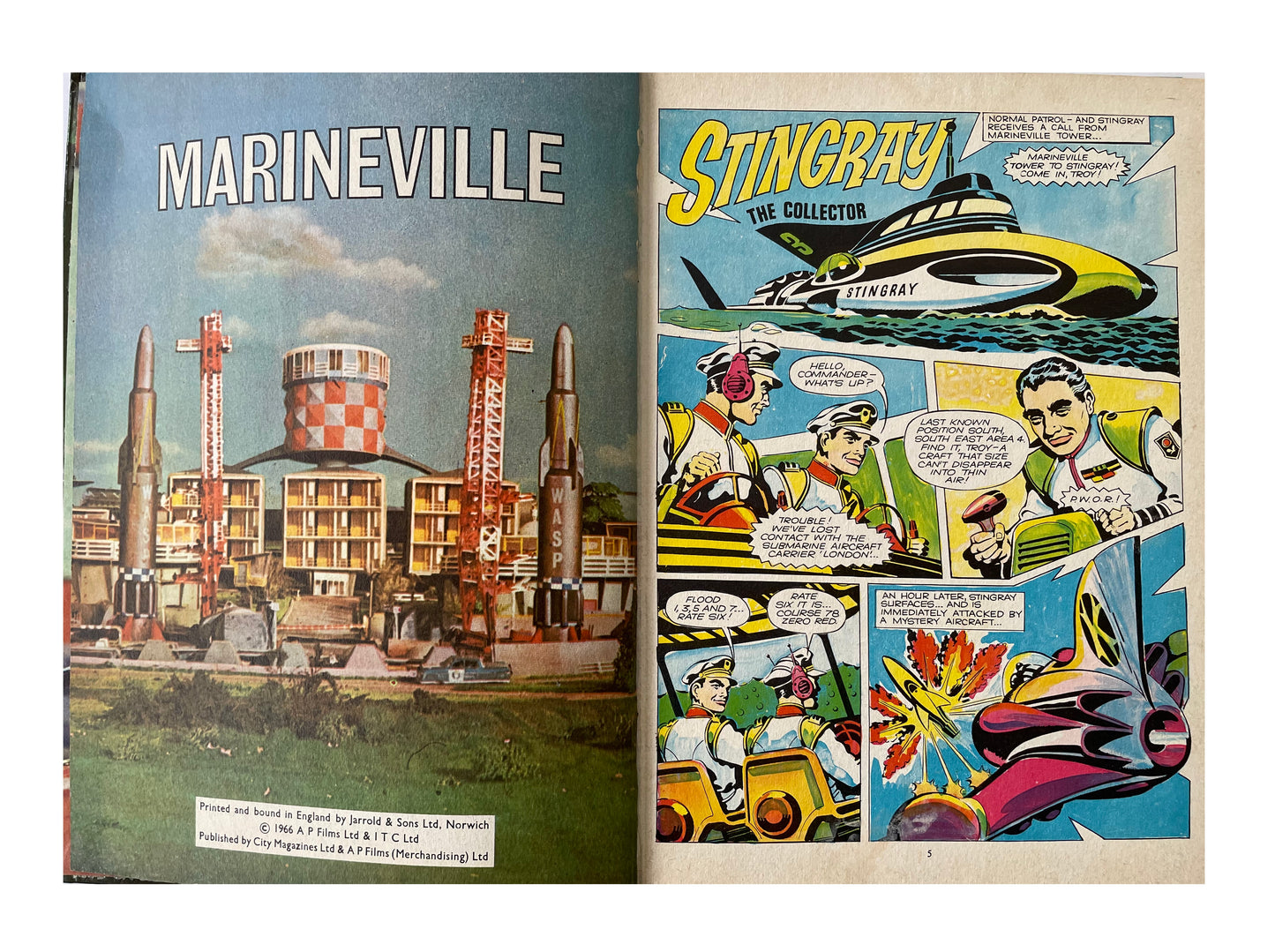 Vintage Gerry Andersons Stingray Annual 1966