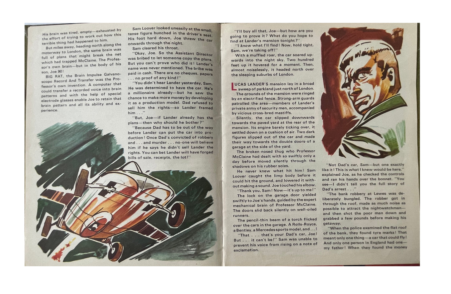 Vintage Gerry Andersons 1968 Ultra Rare Joe 90 Story Book Double Agent/Flying Visit - Century 21 Books - Fantastic Condition Ultra Rare Book …