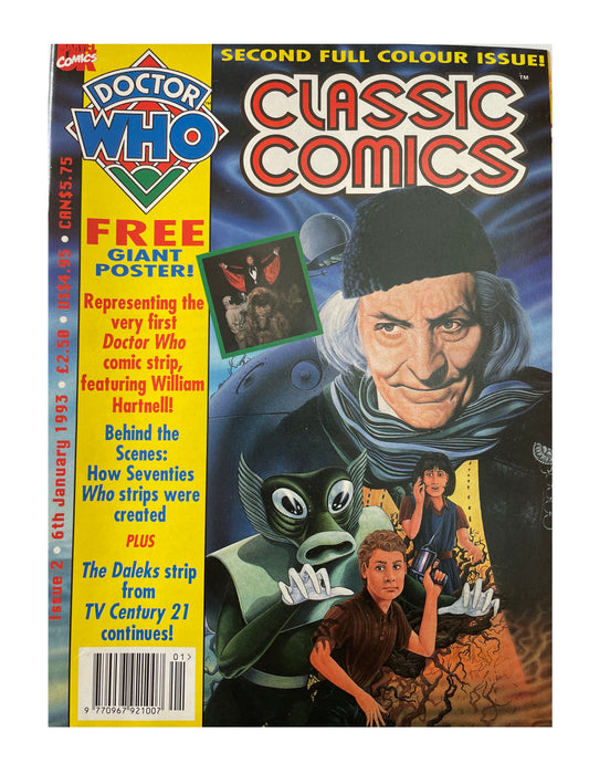Vintage 1993 Marvel Doctor Who Classic Comics Second Full Colour Issue Comic 6th January 1993 - Brand New Shop Stock Room Find
