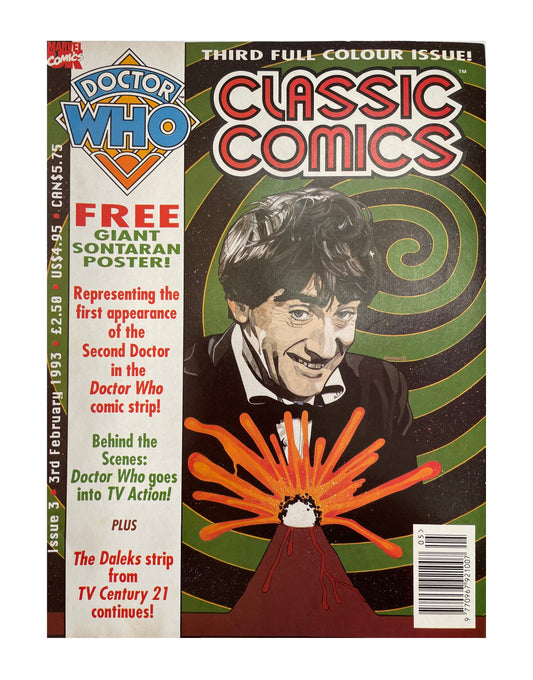 Vintage 1993 Marvel Doctor Who Classic Comics Third Full Colour Issue Comic 3rd February 1993 - Brand New Shop Stock Room Find