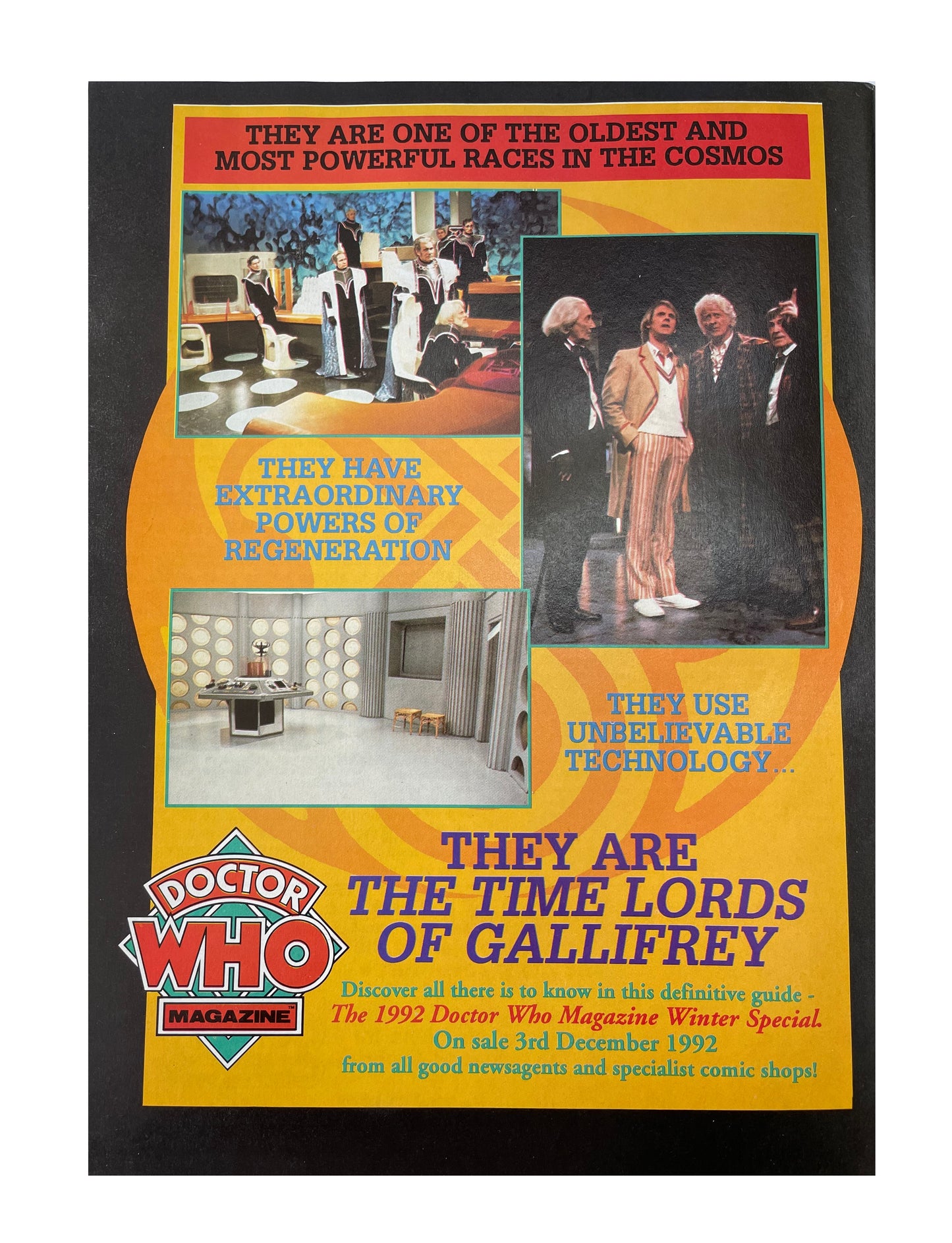 Vintage 1993 Marvel Doctor Who Classic Comics Third Full Colour Issue Comic 3rd February 1993 - Brand New Shop Stock Room Find