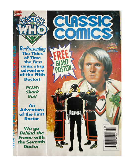 Vintage 1993 Marvels Doctor Dr Who Classic Comics Full Colour Issue 10 Comic 18th August 1993 - Brand New Shop Stock Room Find