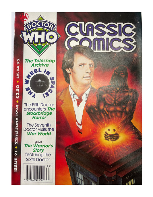 Vintage 1994 Marvels Doctor Dr Who Classic Comics Full Colour Issue 21 Comic 22nd June 1994 - Brand New Shop Stock Room Find