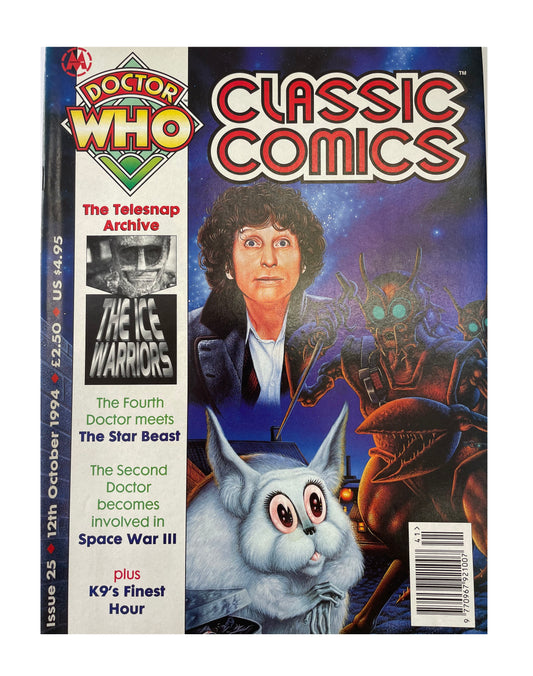 Vintage 1994 Marvels Doctor Dr Who Classic Comics Full Colour Issue 25 Comic 12th October 1994 - Brand New Shop Stock Room Find