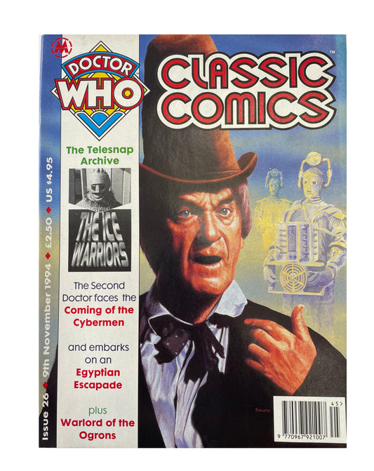 Vintage 1994 Marvels Doctor Dr Who Classic Comics Full Colour Issue 26 Comic 9th November 1994 - Brand New Shop Stock Room Find