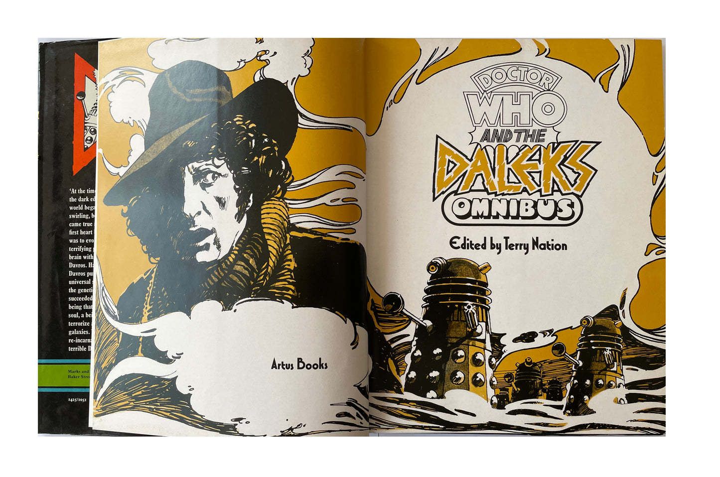 Vintage 1976 Doctor Who And The Daleks Omnibus Hardback Book
