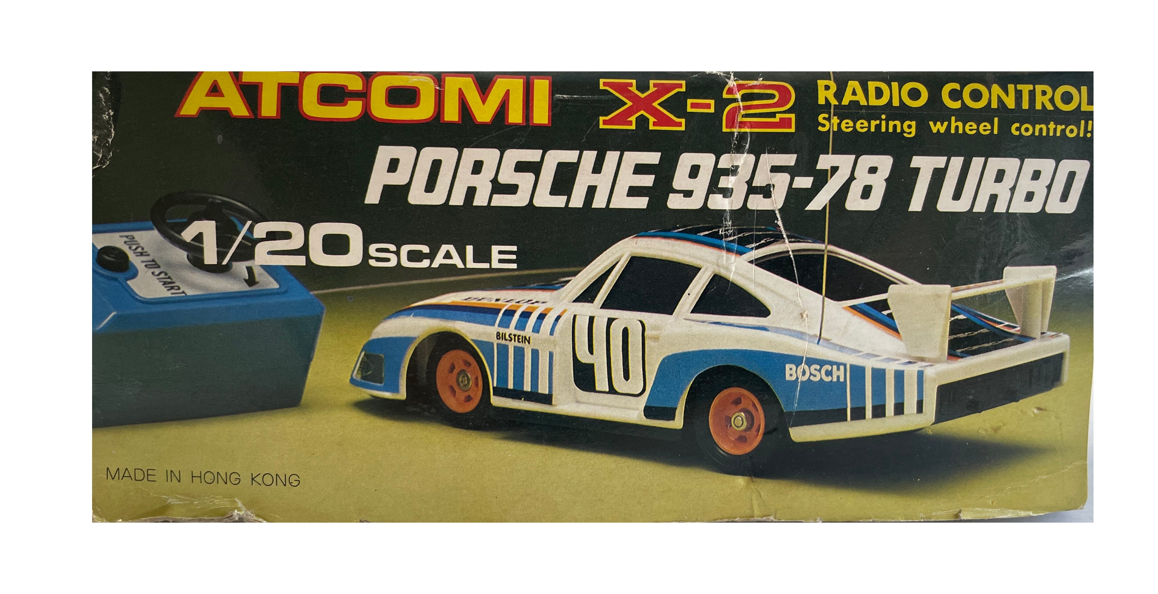 Vintage Atcomi 1970's Porsche 935-78 Turbo Radio Control Steering