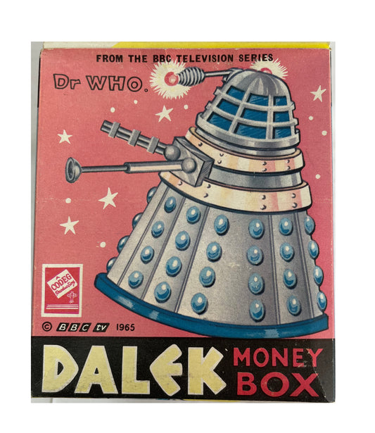 Vintage 1965 Dr Who Cowan de Groot Ltd Dalek Money Box - Empire Made Doctor From The TV Series - Mint In The Original Box - Ultra Rare Shop Find