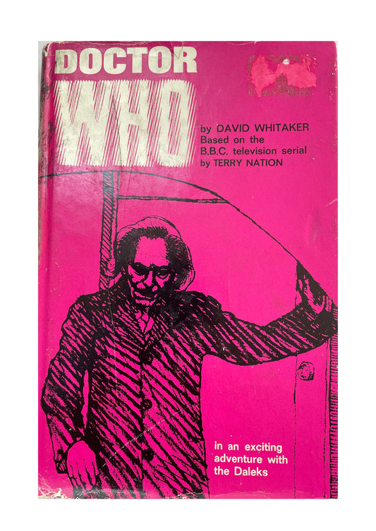 Vintage 1964 Doctor Dr Who In An Exciting Adventure With The Daleks By David Whitaker Hardback Book With Pink Dust Cover - First Edition