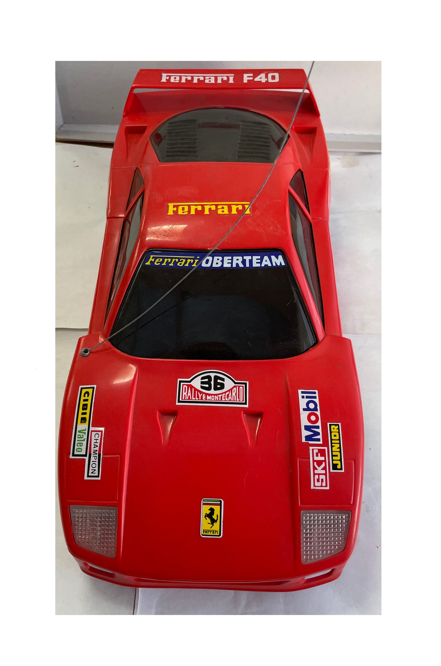 Vintage 1970's Obertoys Ferrari Red F-40LM Radio Controlled Super Car - Fantastic Condition - In The Original Box