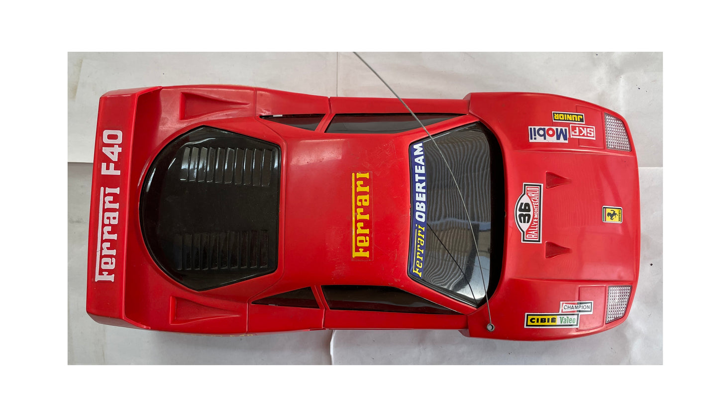 Vintage 1970's Obertoys Ferrari Red F-40LM Radio Controlled Super Car - Fantastic Condition - In The Original Box