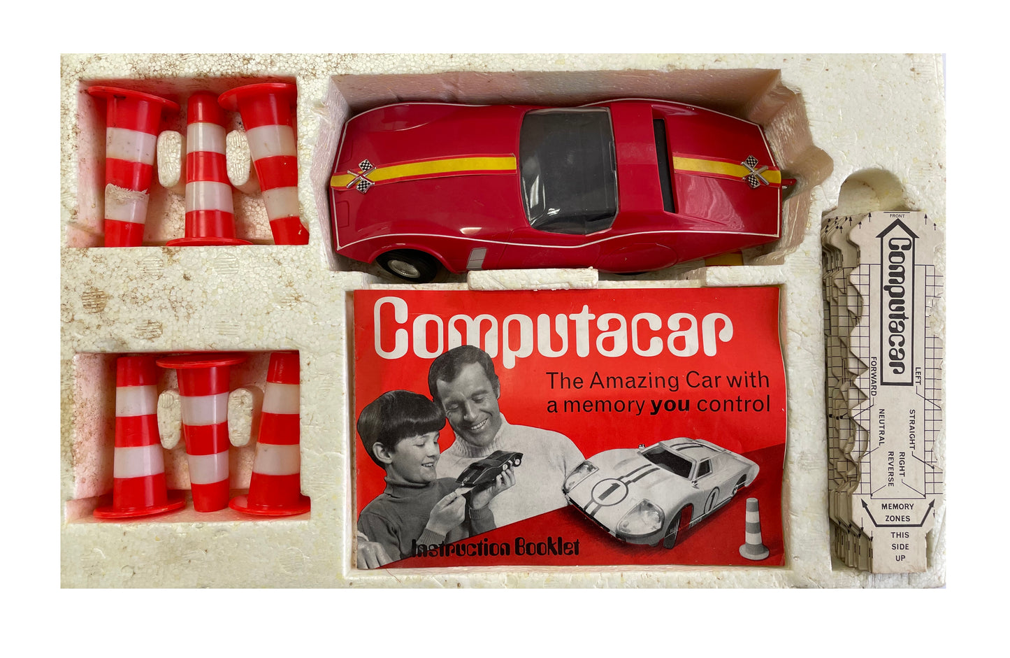 Vintage 1960's Mettoy Playthings Computacar - The Amazing Car With A Memory You Control - Complete In The Original Box